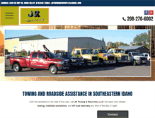 Tablet Screenshot of jrtowingidaho.com